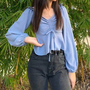 Vintage Blue Blouse